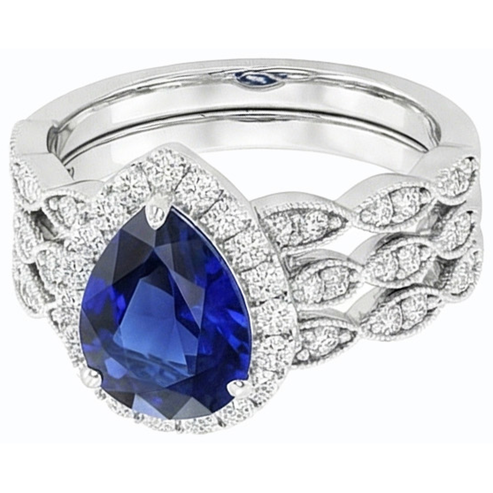 echter round diamant 4.50Karat ring Draufsicht