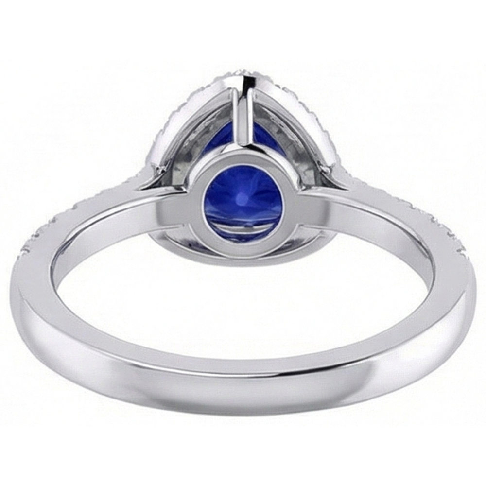 echter trillion diamant 2Karat ring Profilansicht