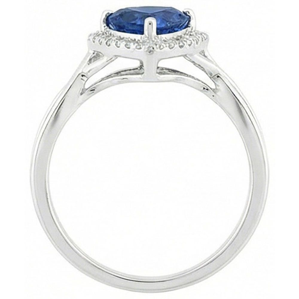 echter trillion diamant 2.50Karat ring Profilansicht