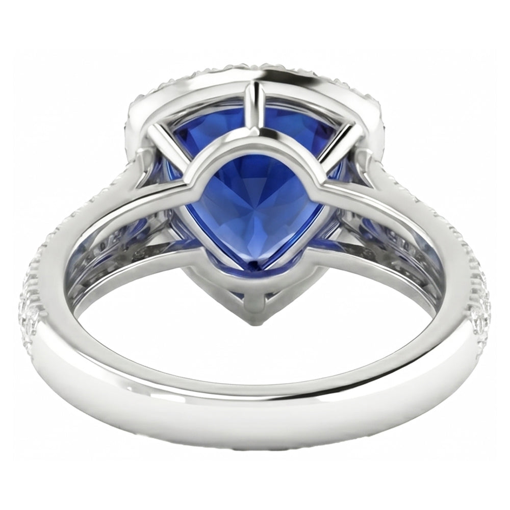 echter trillion diamant 3Karat ring Profilansicht