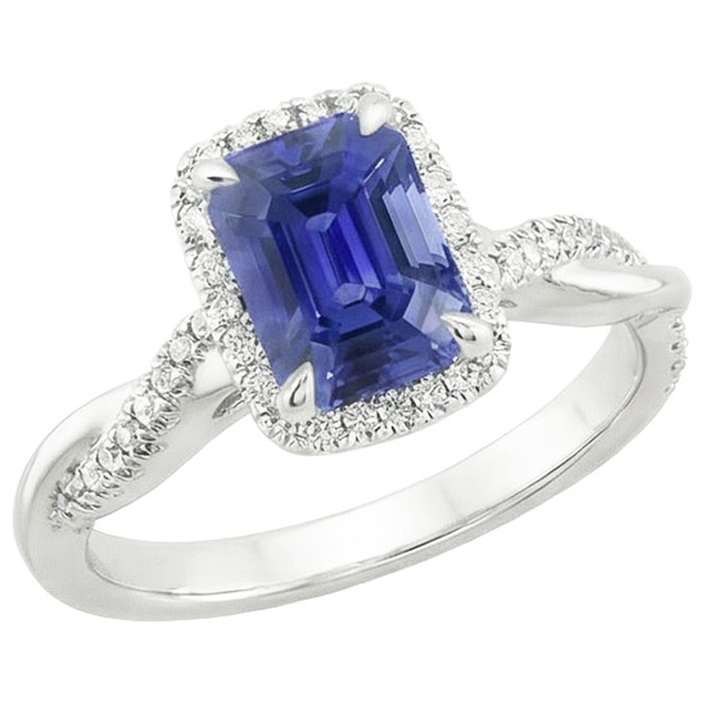 echter round diamant 4.25Karat ring Seitenansicht