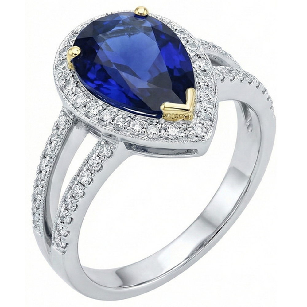 echter round diamant 4.50Karat ring Seitenansicht