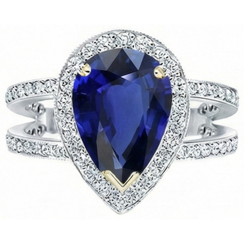 echter round diamant 4.50Karat ring Detailansicht