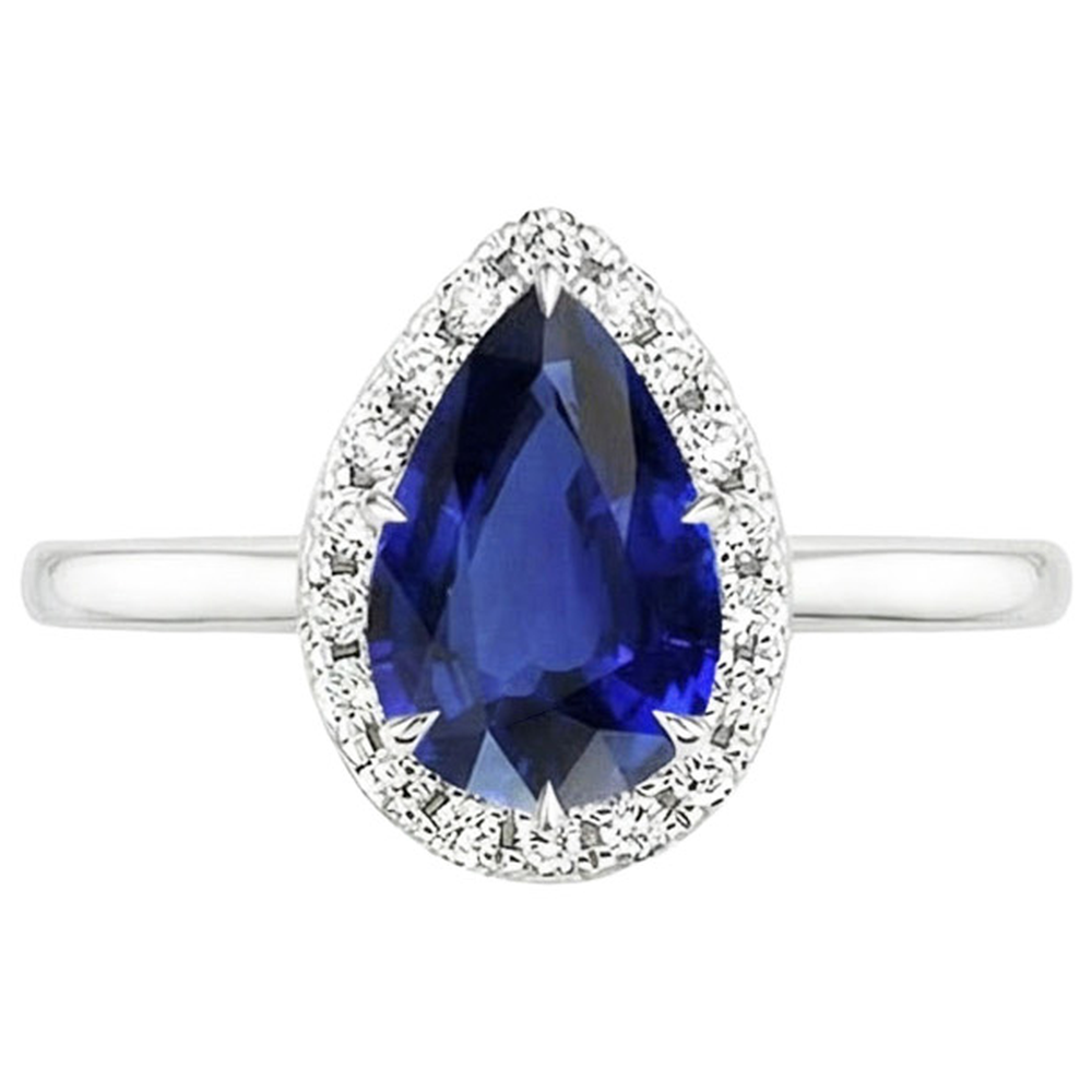 echter round diamant 5Karat ring Draufsicht