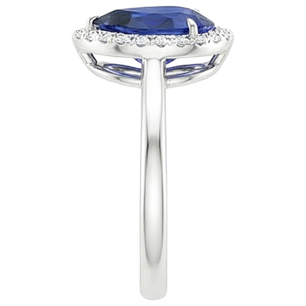 echter round diamant 5Karat ring auf Weiß