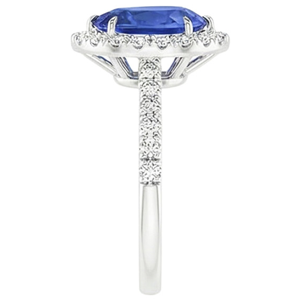 echter round diamant 3.50Karat ring auf Weiß