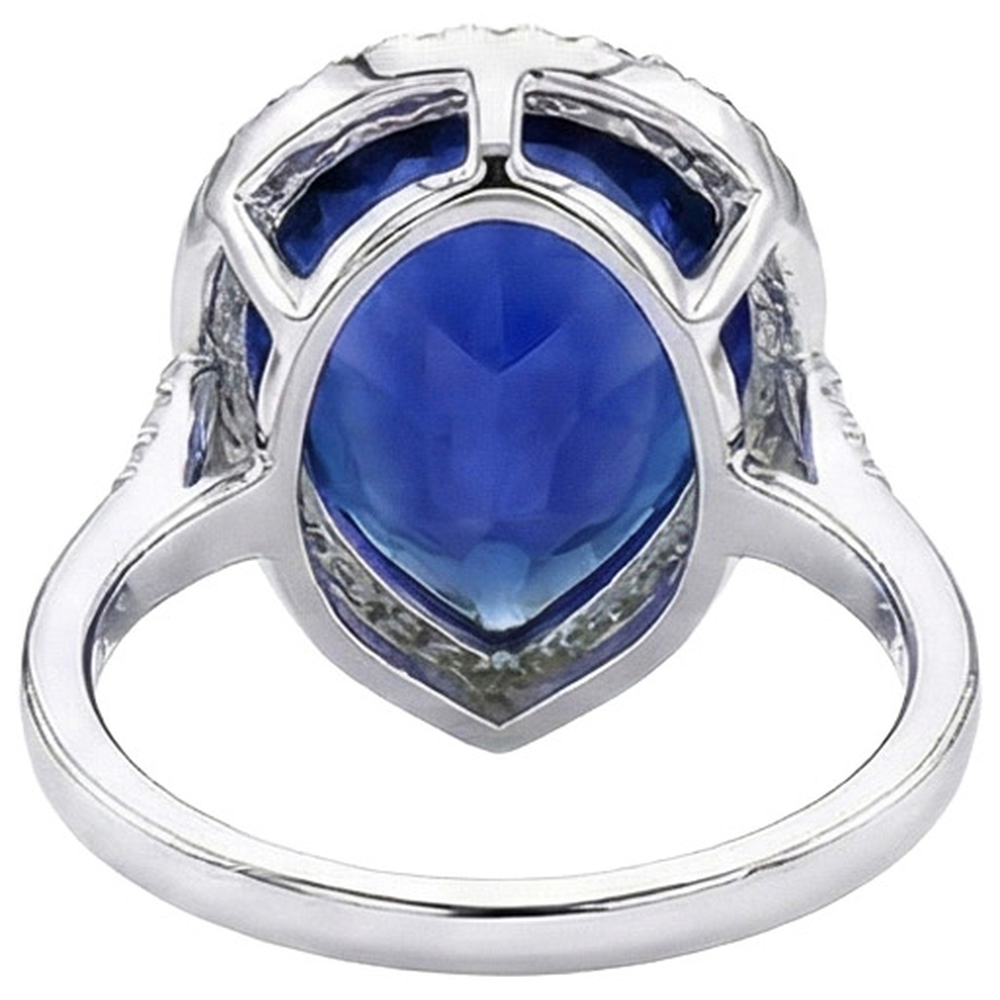 echter round diamant 5Karat ring Detailansicht