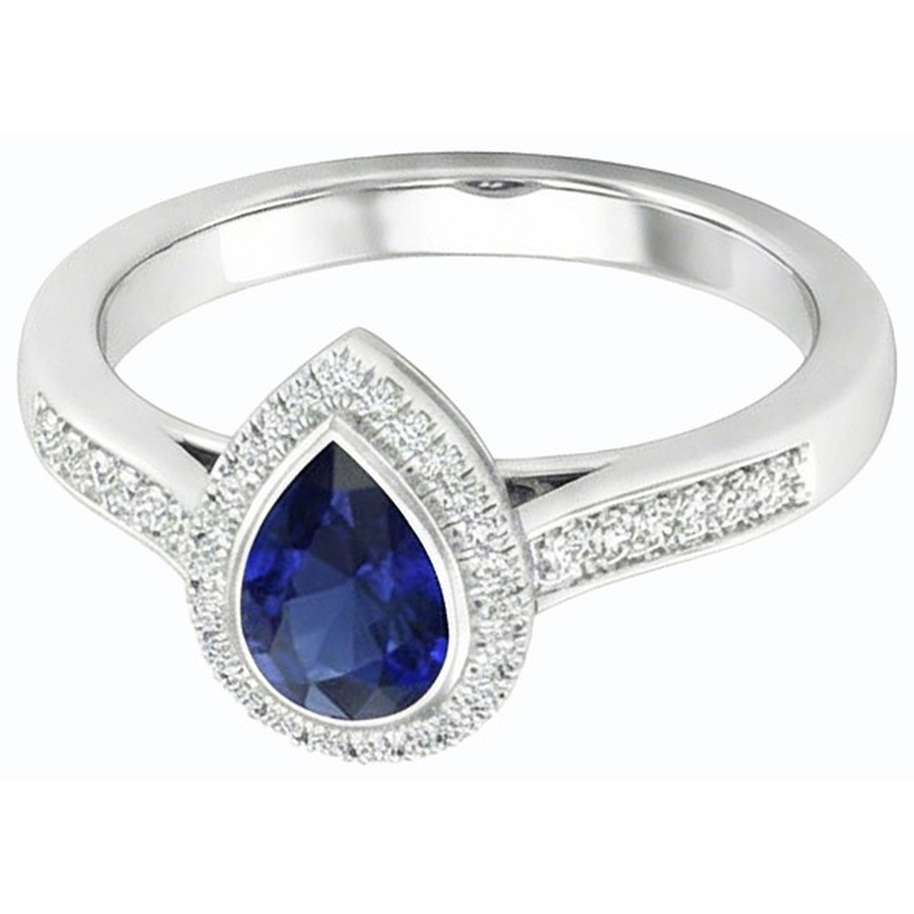 echter round diamant 2.50Karat ring Draufsicht