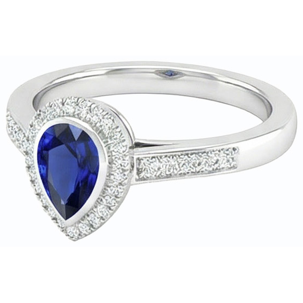 echter round diamant 2.50Karat ring Profilansicht