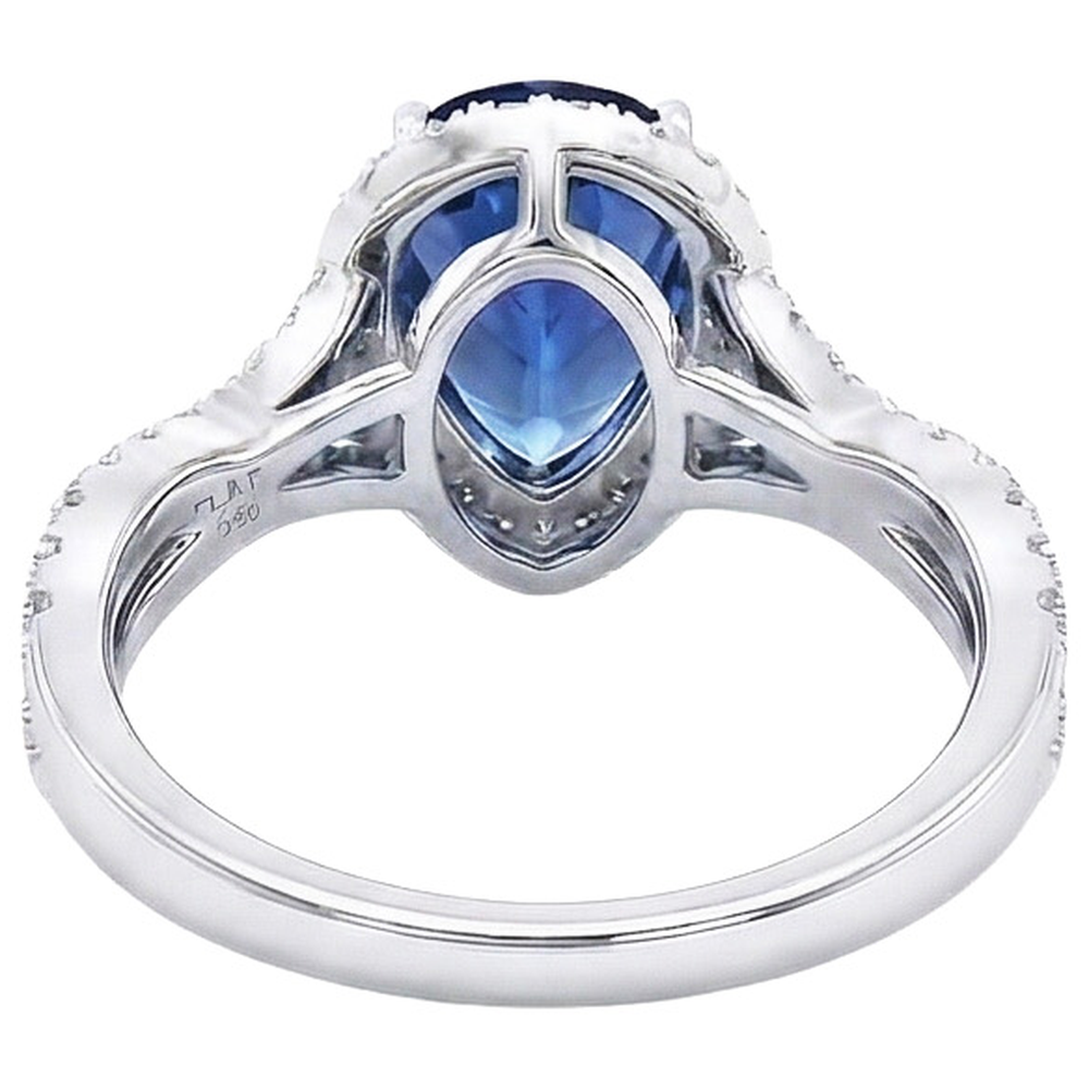 echter round diamant 6.50Karat ring Vorderansicht