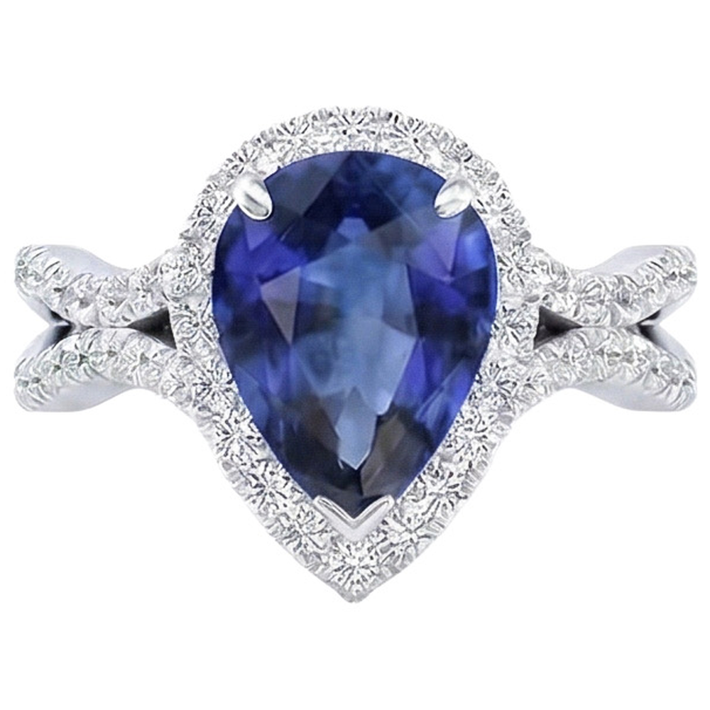 echter round diamant 6.50Karat ring Detailansicht