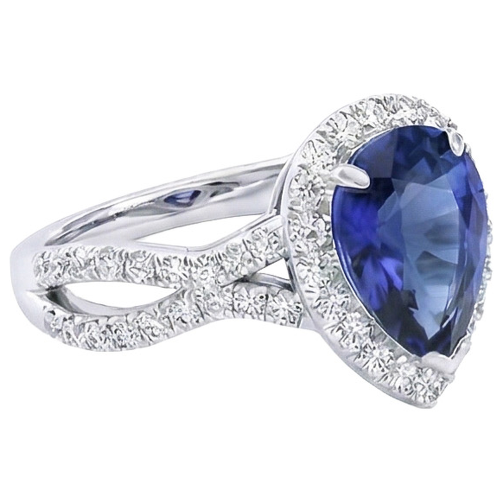 echter round diamant 6.50Karat ring Profilansicht