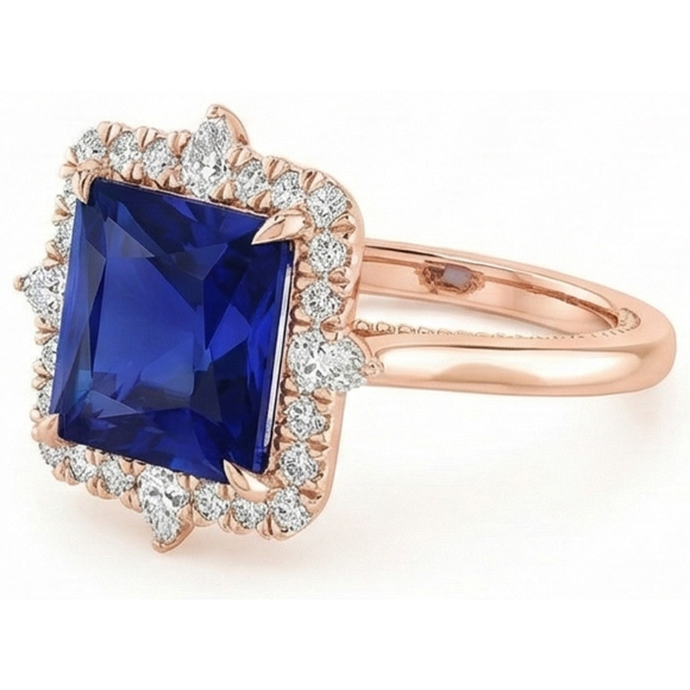 echter marquise diamant 6.25Karat ring auf Weiß