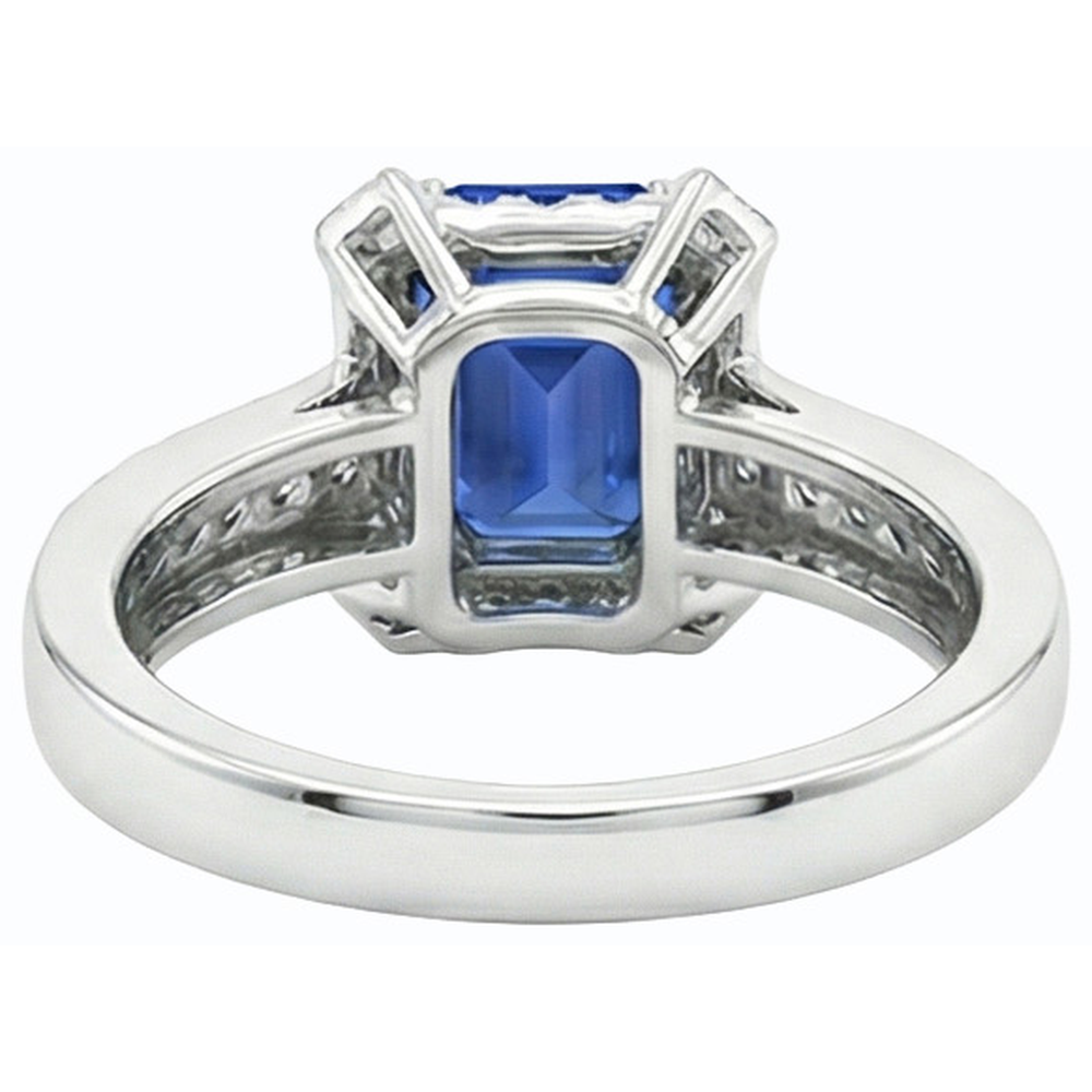 echter baguette diamant 3.50Karat ring Detailansicht
