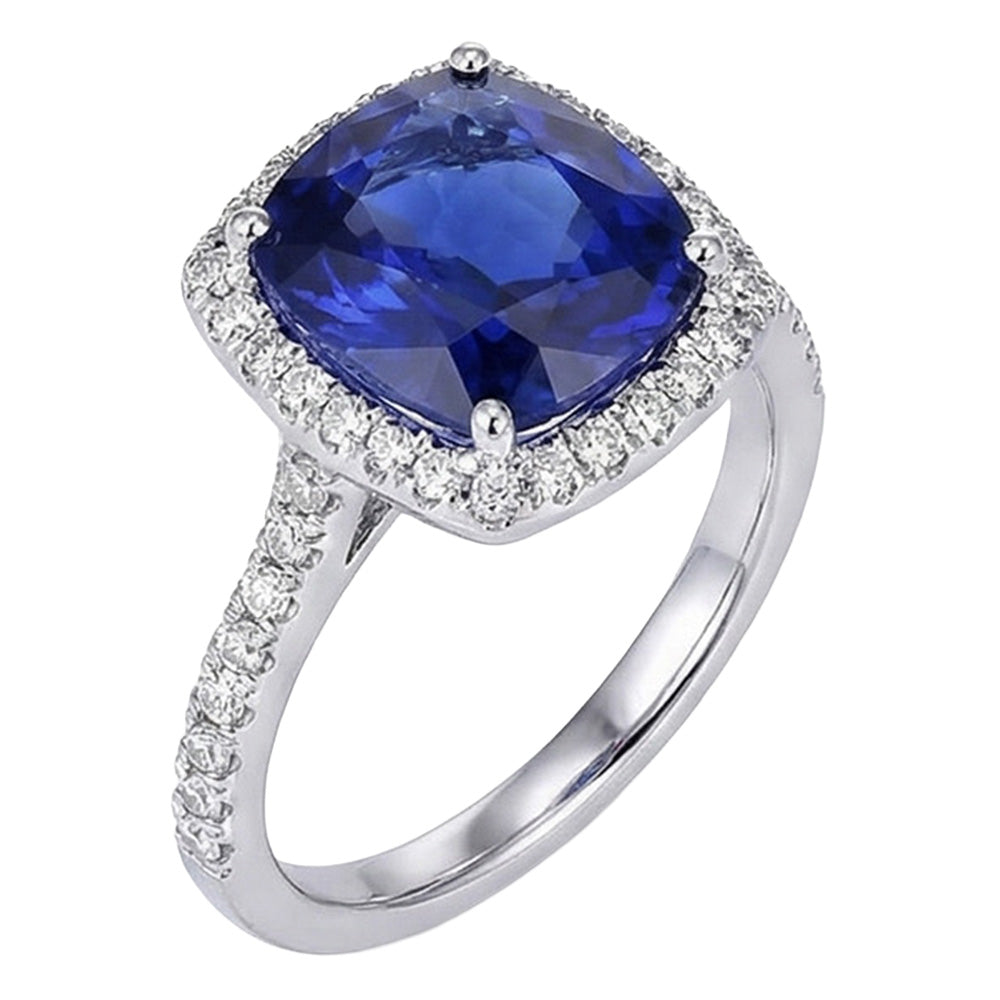 echter round diamant 7.80Karat ring Vorderansicht