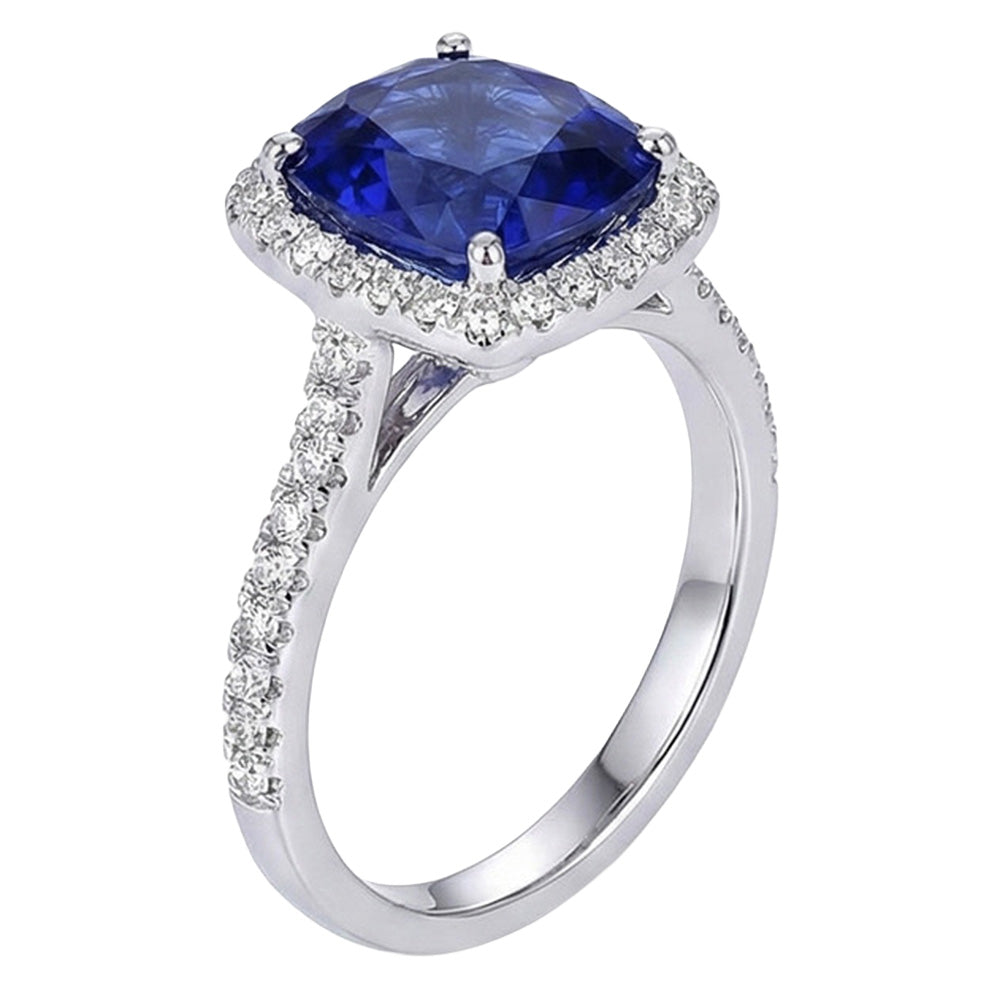echter round diamant 7.80Karat ring Draufsicht