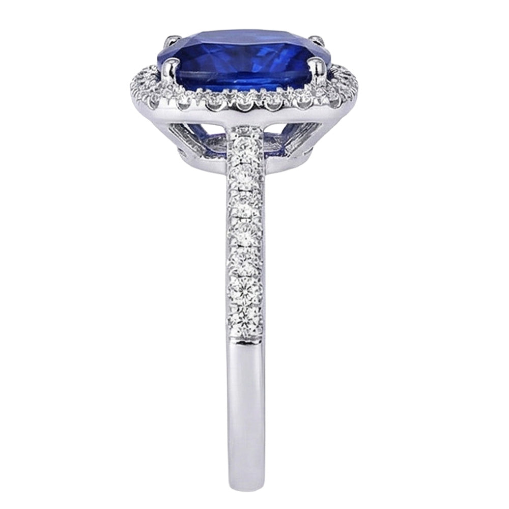 echter round diamant 7.80Karat ring Profilansicht