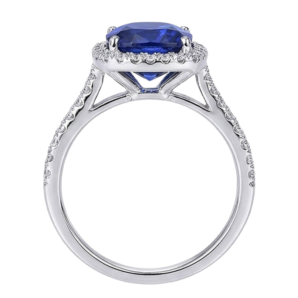 echter round diamant 7.80Karat ring auf Weiß