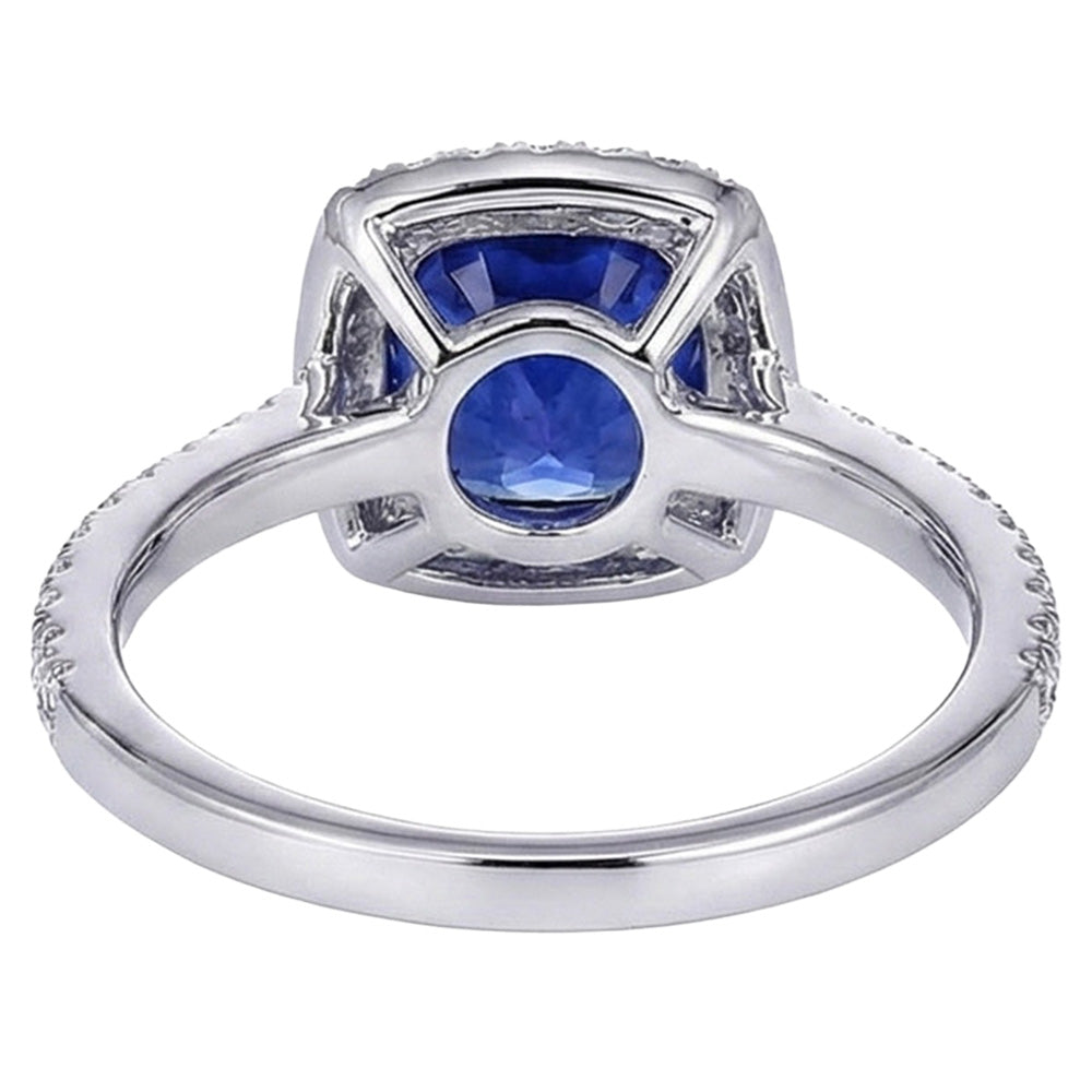 echter round diamant 7.80Karat ring mit Diamantbesatz