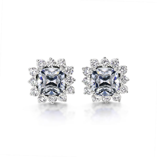 Authentischer Edler Diamant Ohrringe – Hauptansicht