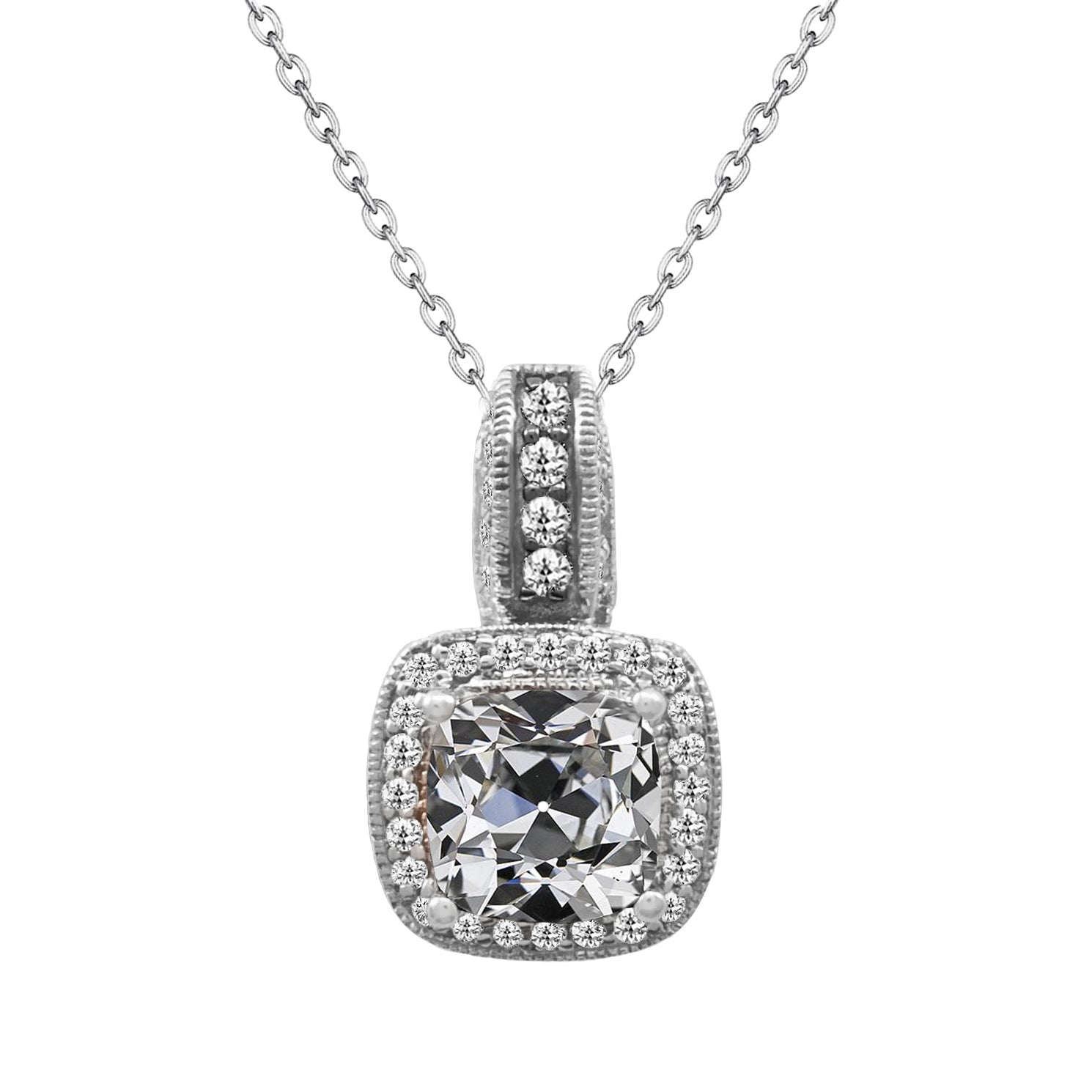 Anhänger 14K Weißgold mit Brillant – Hauptansicht