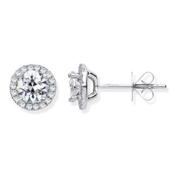Naturreiner Old Mine Cut Brillant Ohrhänger – 3,50 Karat in 14K