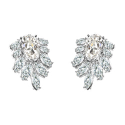 14K Weißgold Edler Diamant Ohrstecker – 1,50-Karat Old Mine Cut
