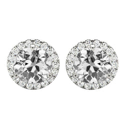 Brillant Ohrringe 6 Karat F/VS1 – 14K Weißgold
