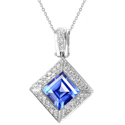 Royalblauer Saphir Edelstein-Anhänger 2,50 Karat F/VS1 – 14