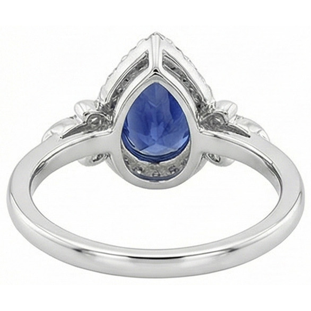 echter round diamant 4Karat ring Dreiviertelansicht