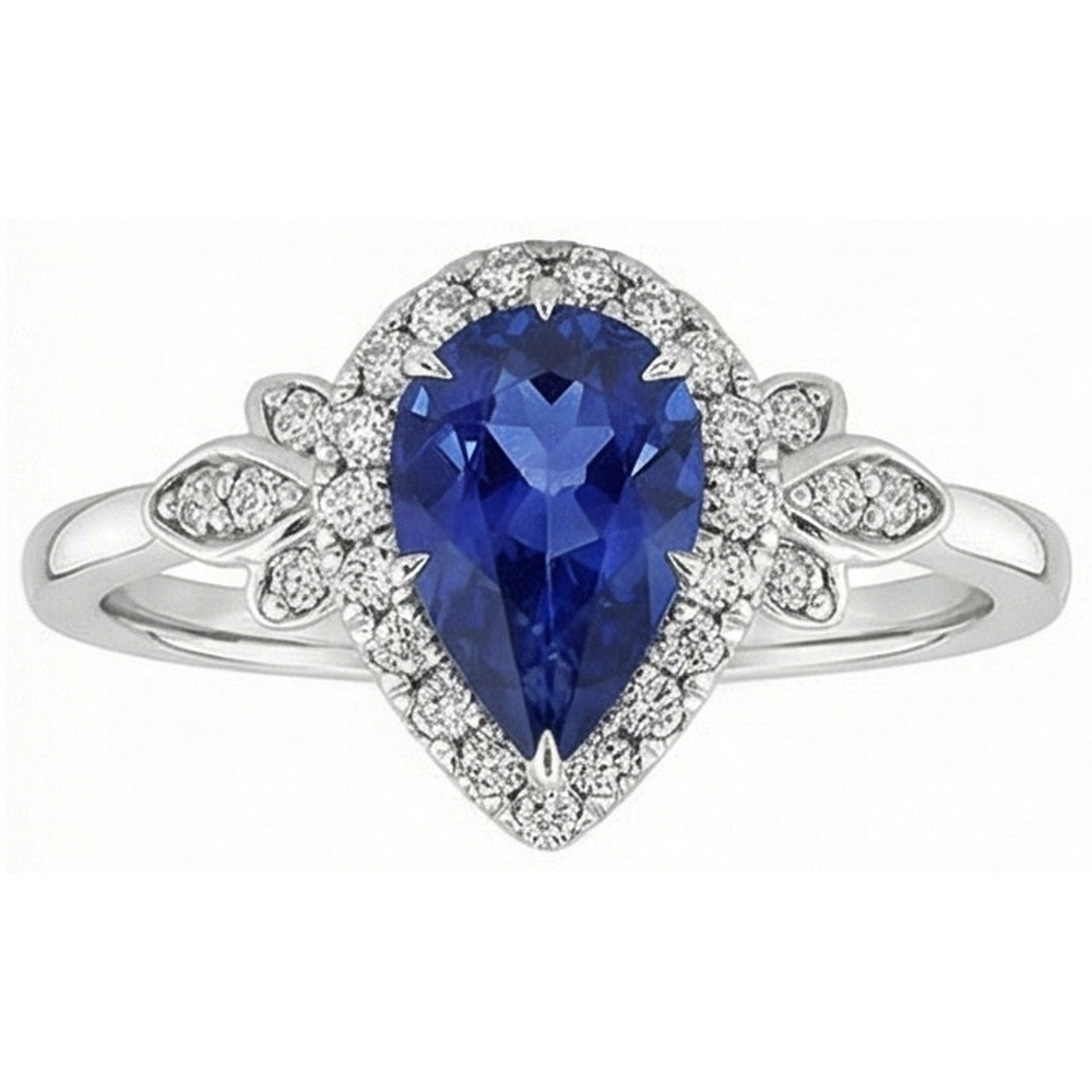 echter round diamant 4Karat ring Draufsicht