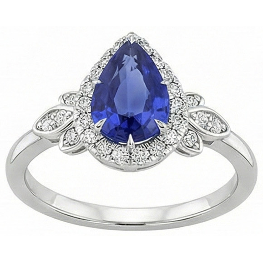 echter round diamant 4Karat ring auf Weiß