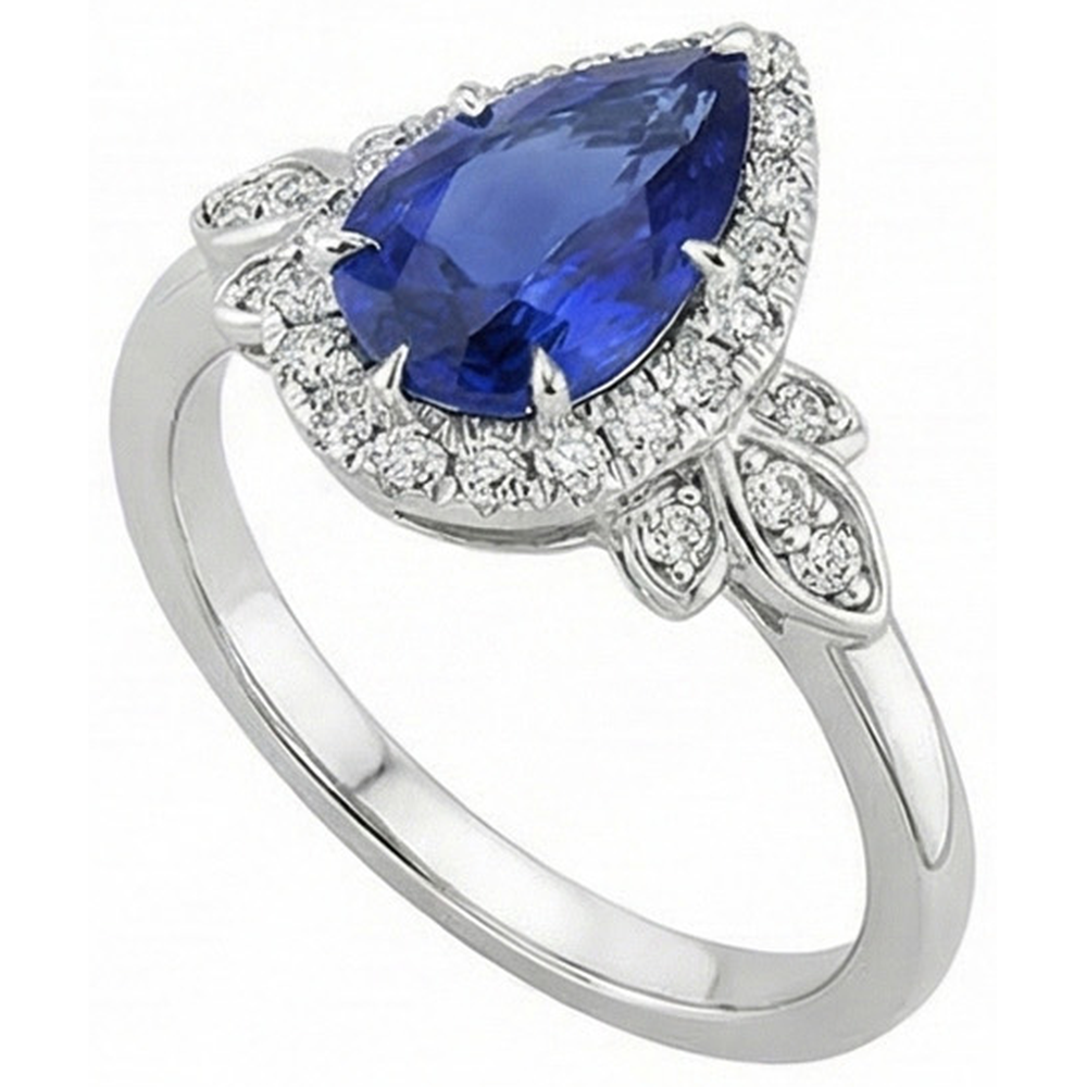 echter round diamant 4Karat ring Profilansicht