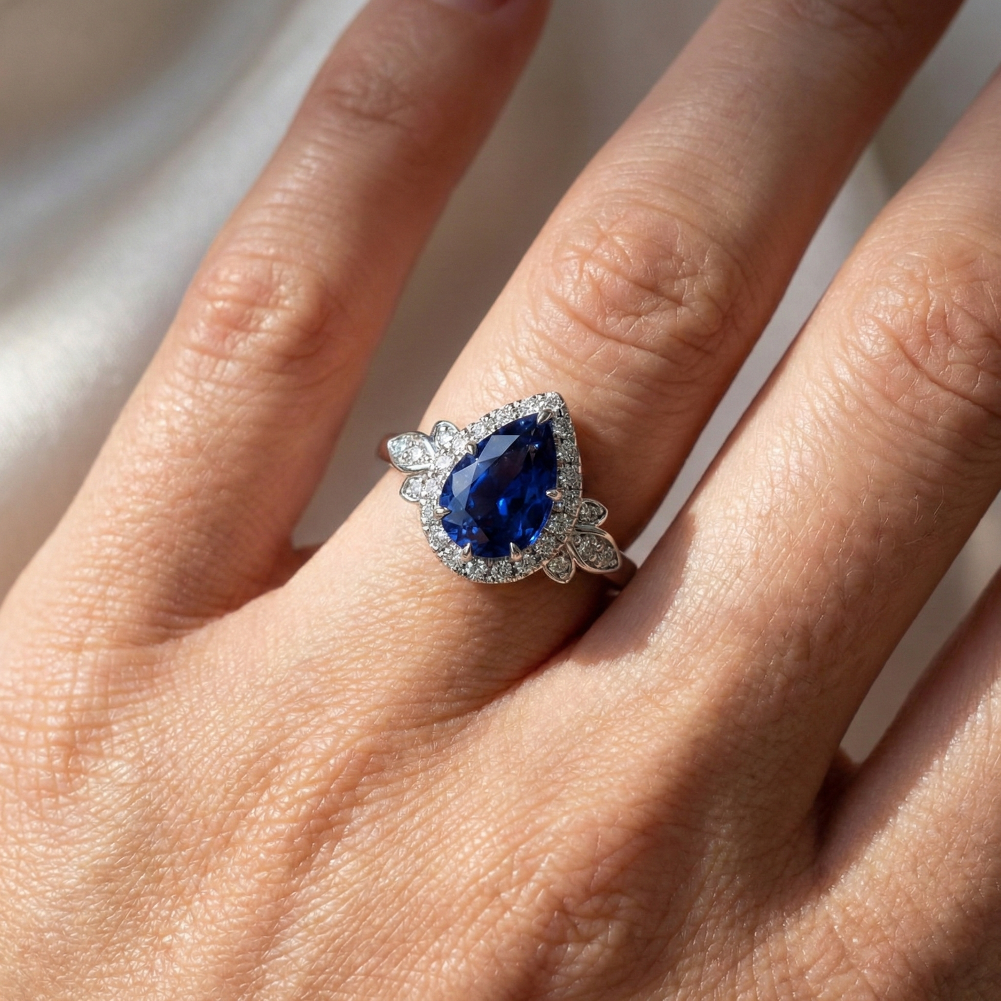 echter round diamant 4Karat ring Lifestyle Foto