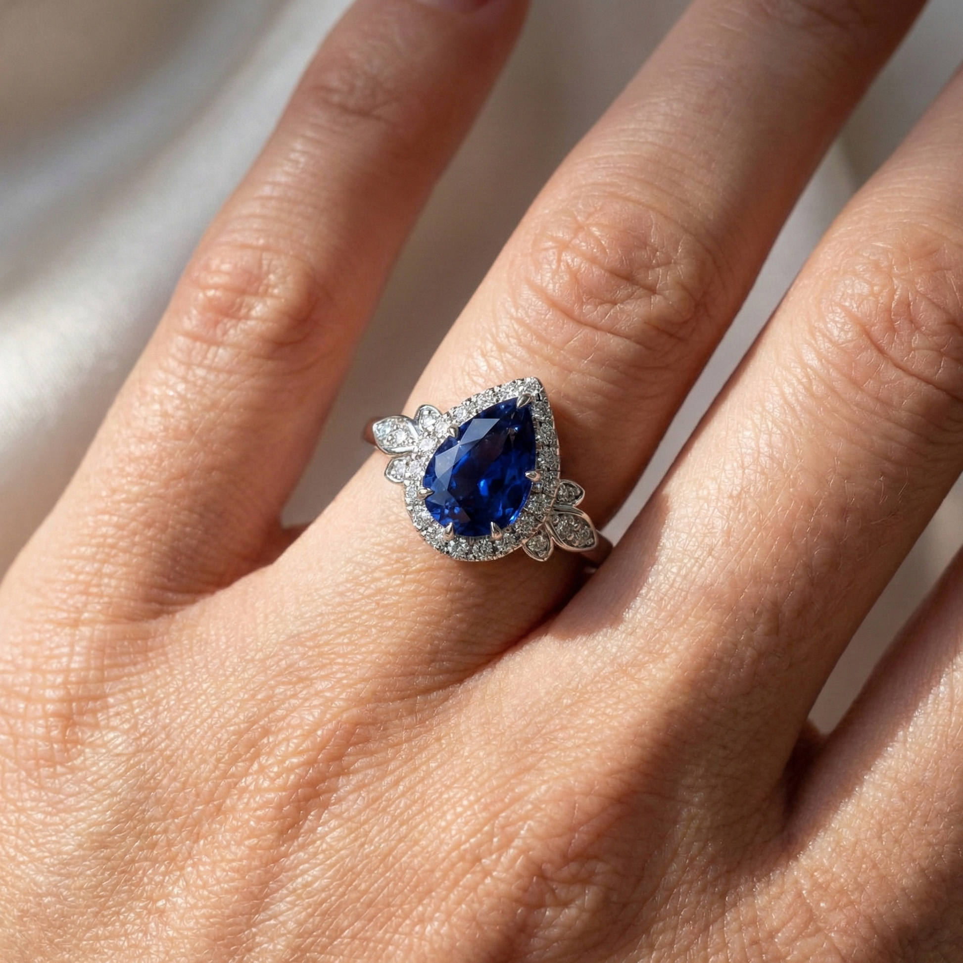 echter round diamant 4Karat ring Lifestyle Foto