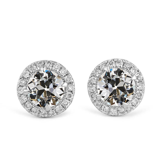 Eleganter Ohrringe 2 Karat – Hauptansicht