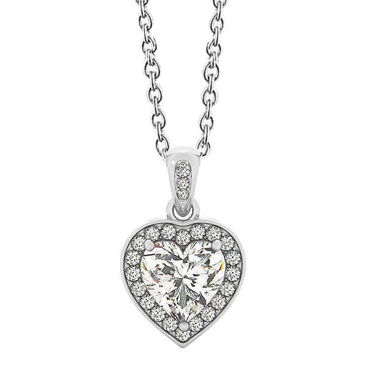 echter round diamant 2.65Karat anhänger Vorderansicht