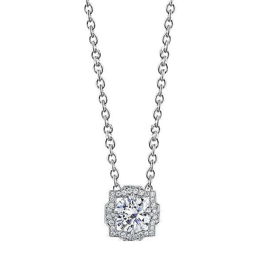 echter round diamant 1.53Karat anhänger Vorderansicht