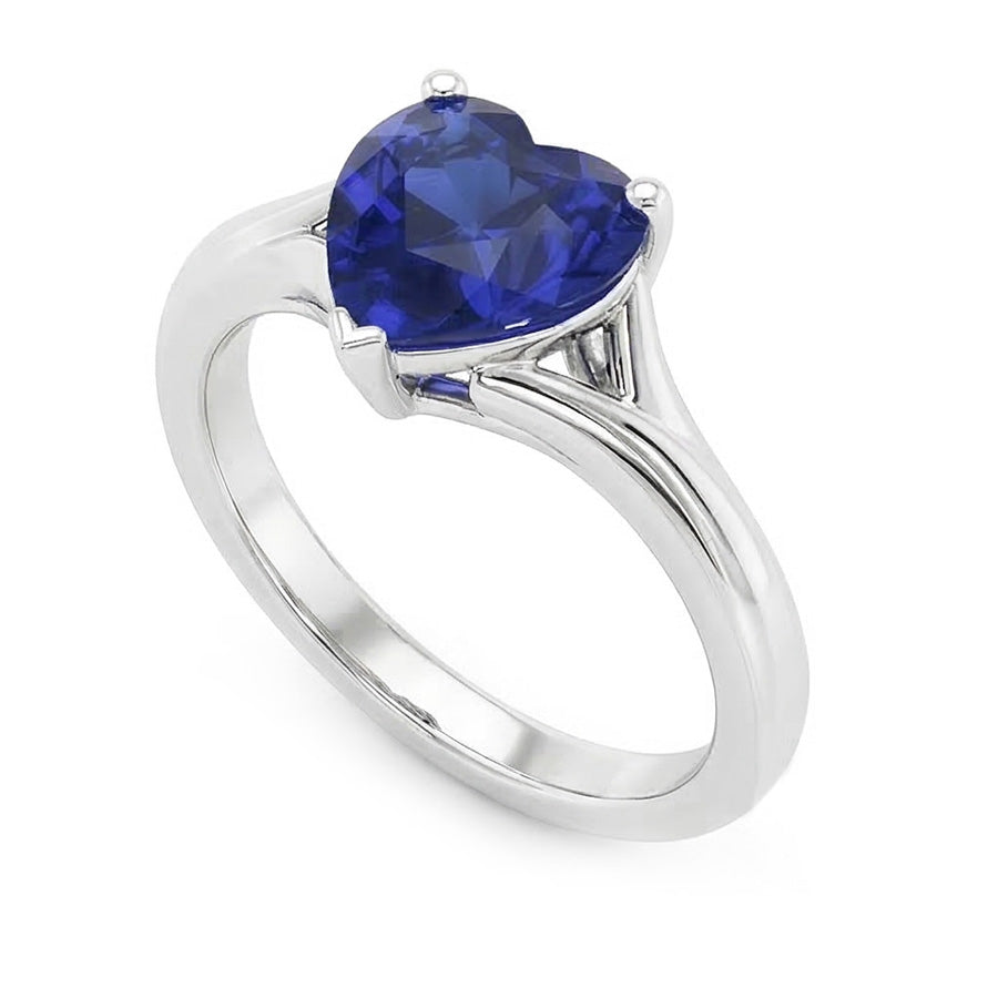echter heart diamant 2.50Karat ring Seitenansicht
