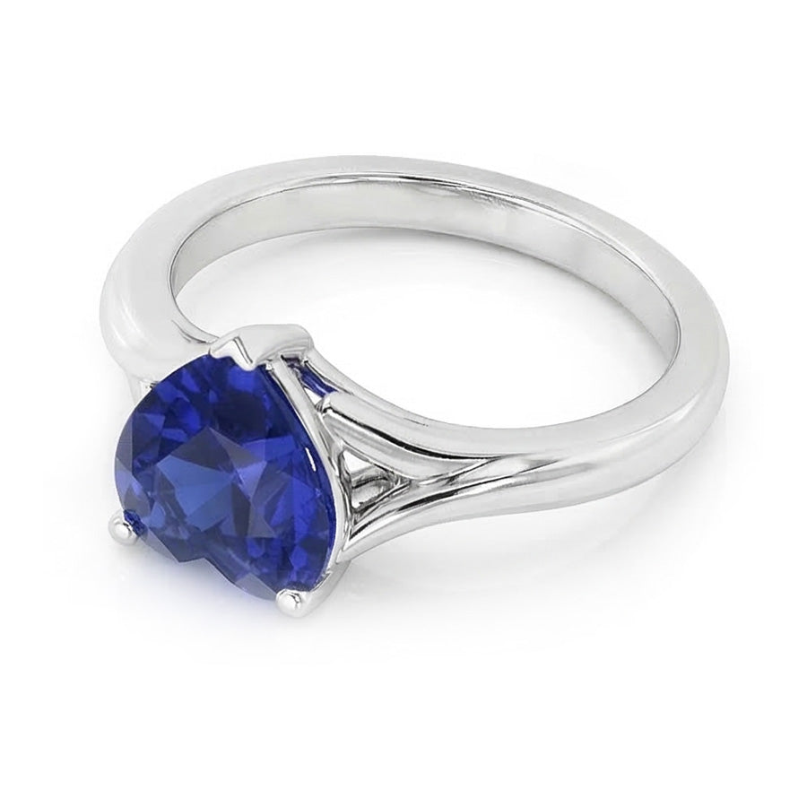 echter heart diamant 2.50Karat ring Draufsicht