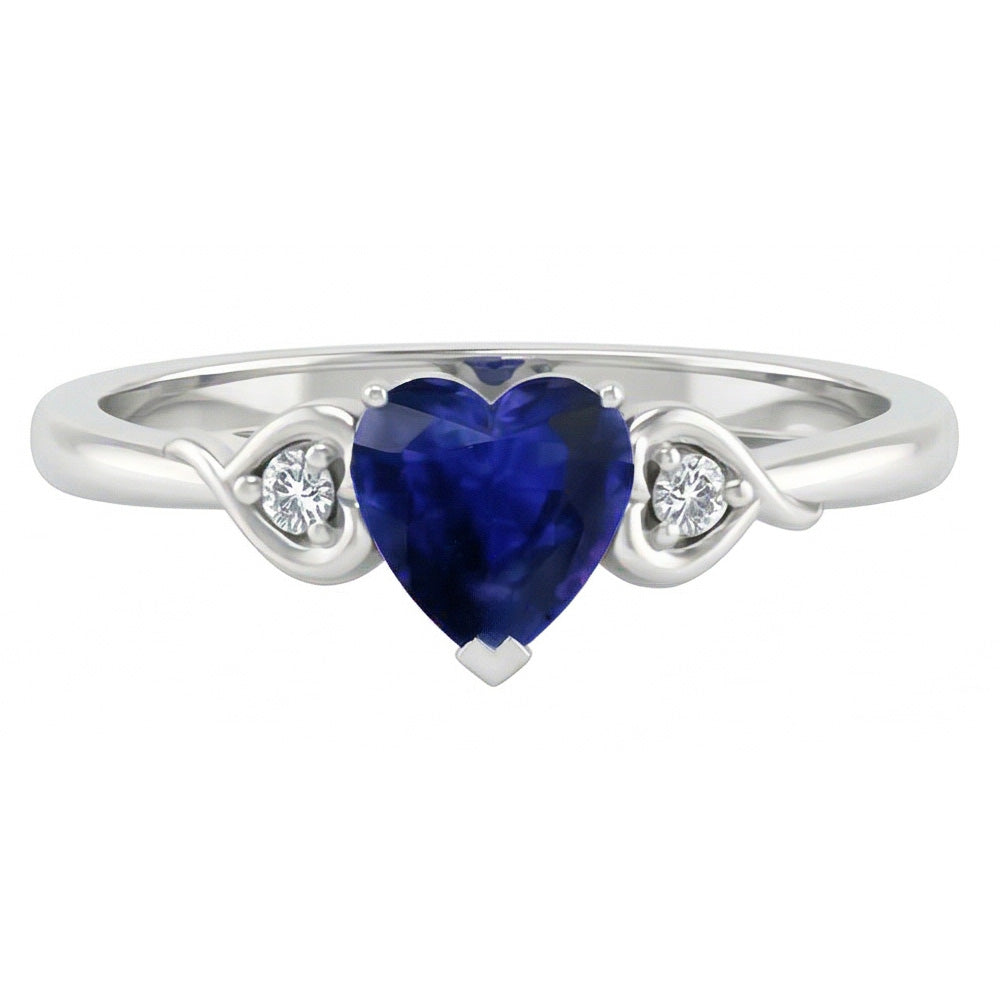 echter heart diamant 1.75Karat ring Seitenansicht