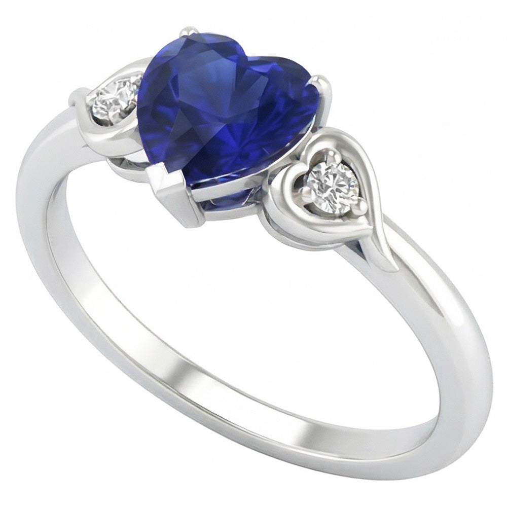 echter heart diamant 1.75Karat ring Detailansicht