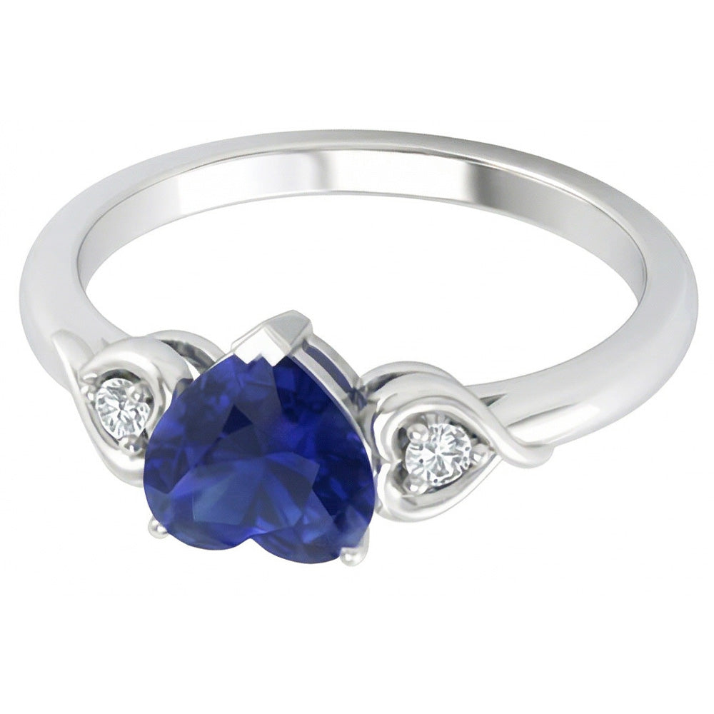 echter heart diamant 1.75Karat ring Draufsicht