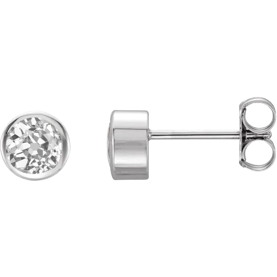 Authentischer Diamant Ohrhänger – Frontansicht