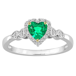 Kolumbianischer Smaragd Edelstein-Ring 1 Karat F/VS1 – Bicolor