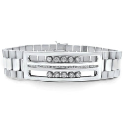 Herren-Echt Diamant-Armband