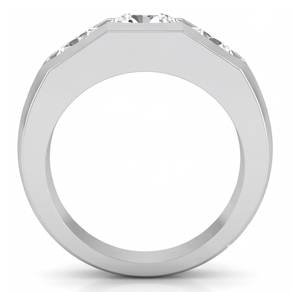 Herren Natürliche Diamant Ring 3 Stein Gold 2 Karat
