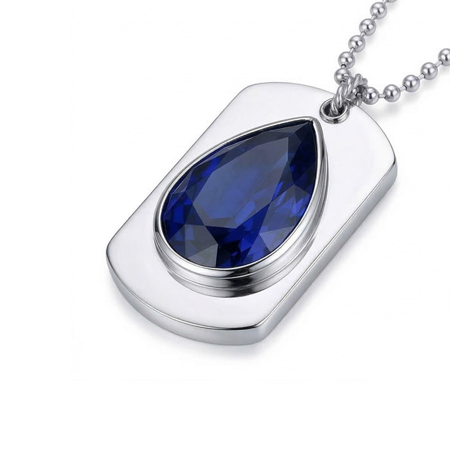 echter pear diamant 4Karat anhänger Seitenansicht