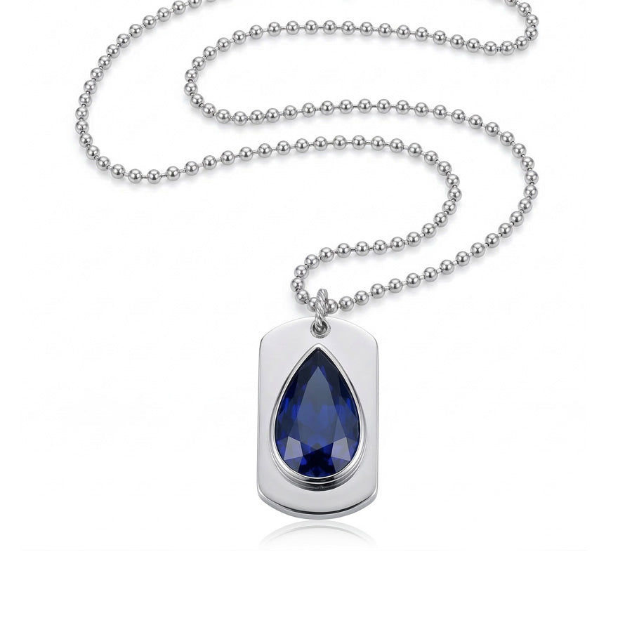 echter pear diamant 4Karat anhänger Detailansicht