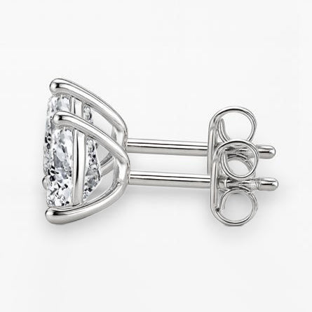 Herrlicher Trilliant Cut Echt Diamant 2 Karat Ohrstecker Damen Ohrring Weißgold